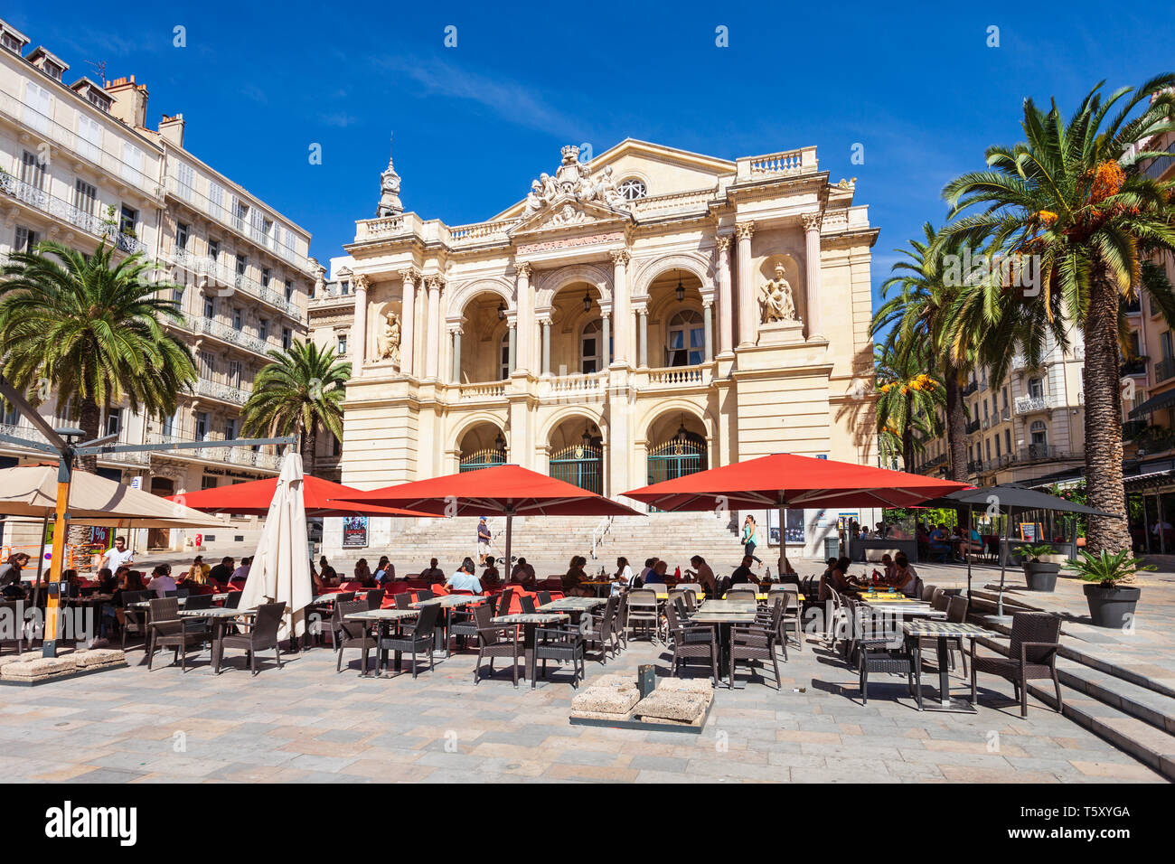 TOULON, France - 24 septembre 2018 : Théâtre de l'Opéra de Toulon est le deuxième plus grand opéra en France Banque D'Images