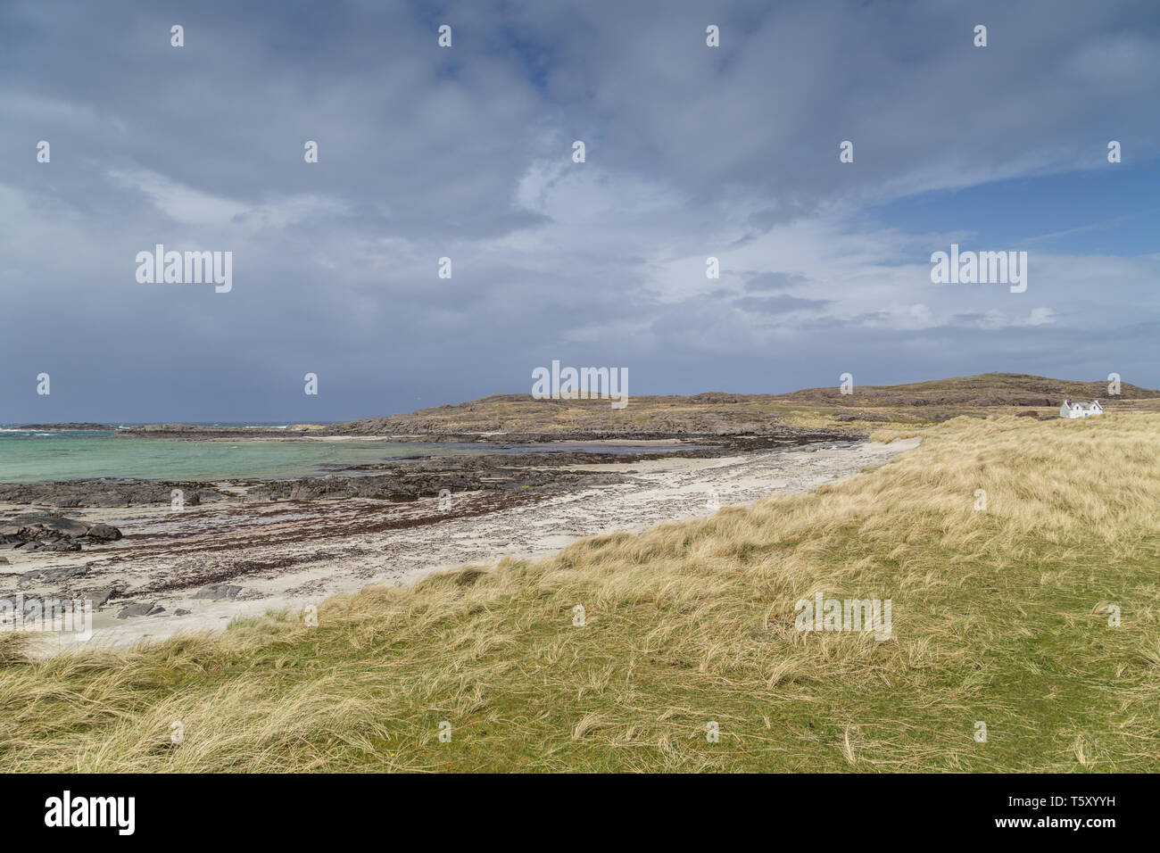 Sanna Bay, une des plus belles plages de la péninsule d'Ardnamurchan, Lochaber, Ecosse, Royaume-Uni Banque D'Images