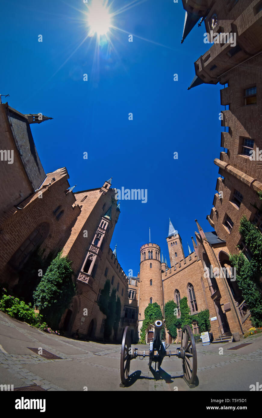 Le Château de Hohenzollern en Allemagne Banque D'Images