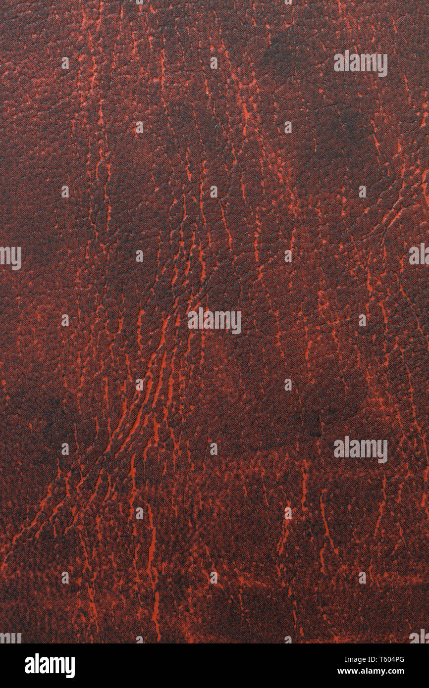 Close up detail de texture de cuir rouge sombre pour l'arrière-plan ou de la conception d'écran Banque D'Images
