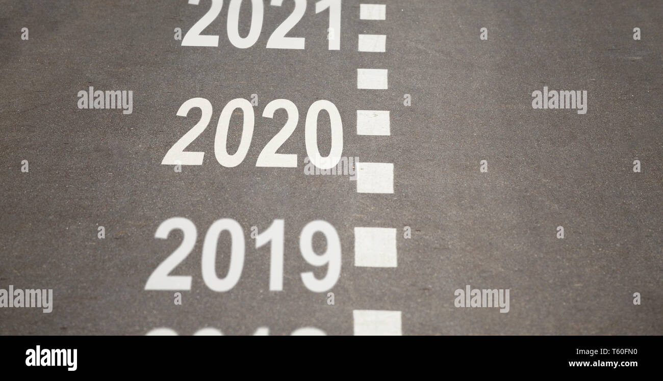 L'année 2020 est à venir concept Banque D'Images
