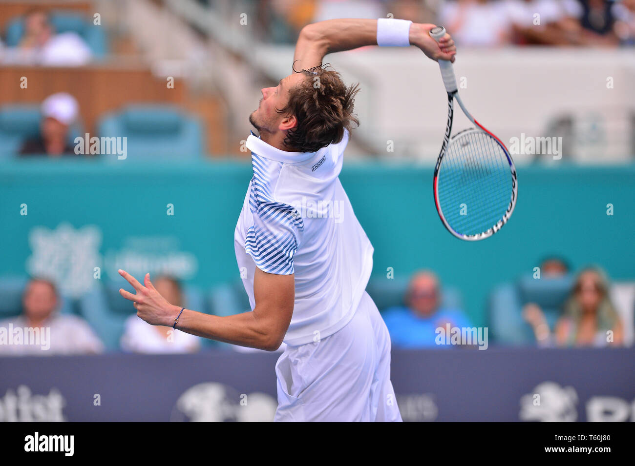 Open de Miami 2019 Jour 10 présenté par Itau au Hard Rock Stadium comprend : Daniil Medvedev Où : Miami Gardens, Florida, United States Quand : 27 mars 2019 Credit : Johnny Louis/WENN.com Banque D'Images