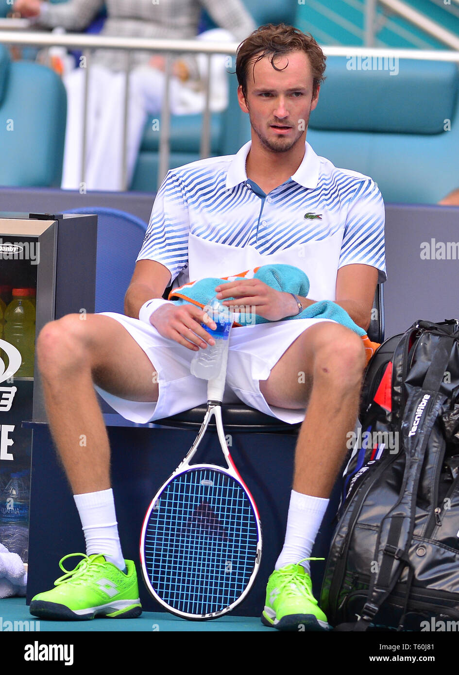 Open de Miami 2019 Jour 10 présenté par Itau au Hard Rock Stadium comprend : Daniil Medvedev Où : Miami Gardens, Florida, United States Quand : 27 mars 2019 Credit : Johnny Louis/WENN.com Banque D'Images