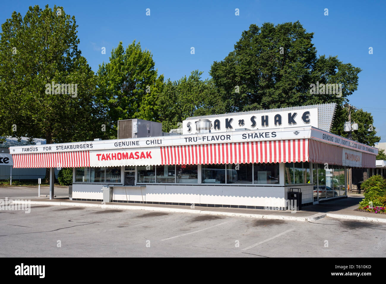Takhomasak Steak n Shake à Springfield, Missouri, États-Unis Photo Stock -  Alamy