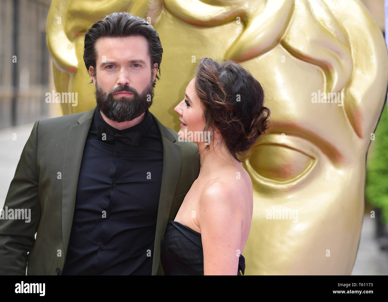 J'Emmett Scanlan et Claire Cooper fréquentant le BAFTA Craft Awards à la brasserie à Londres. Banque D'Images