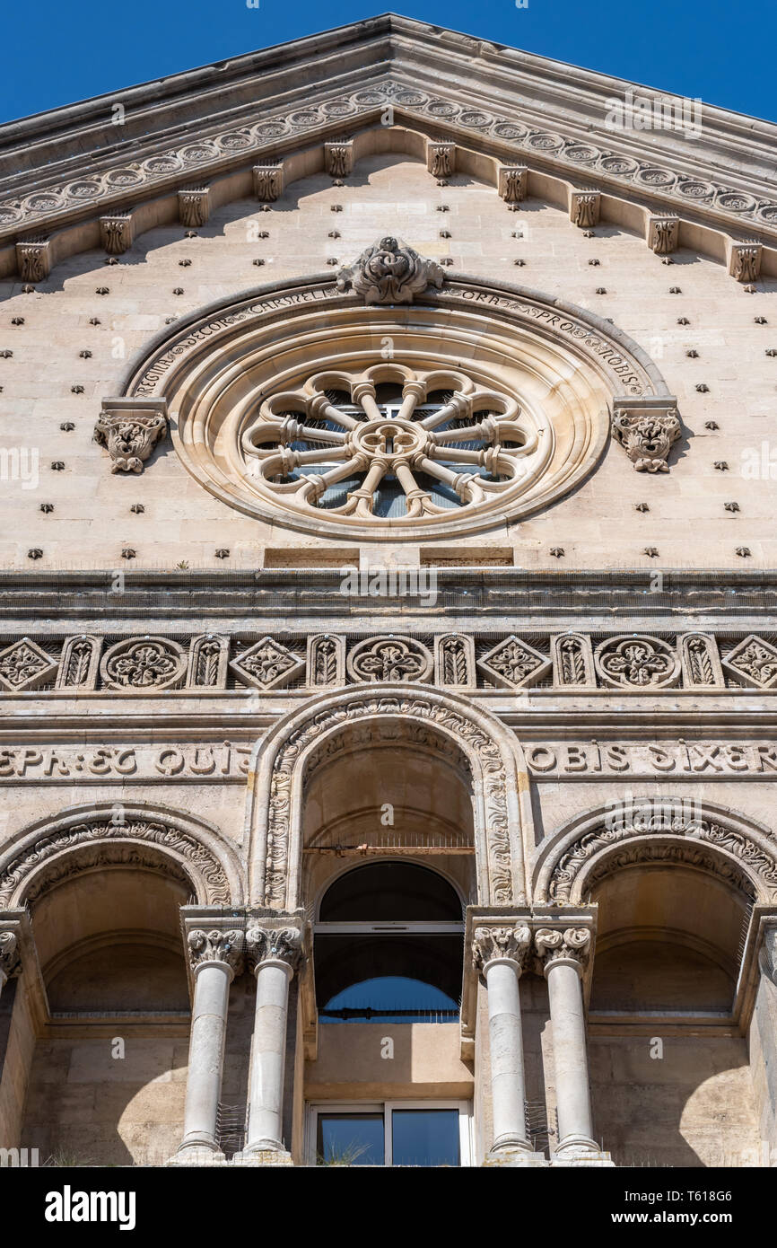 Français classique ancienne église de Bordeaux en France Banque D'Images