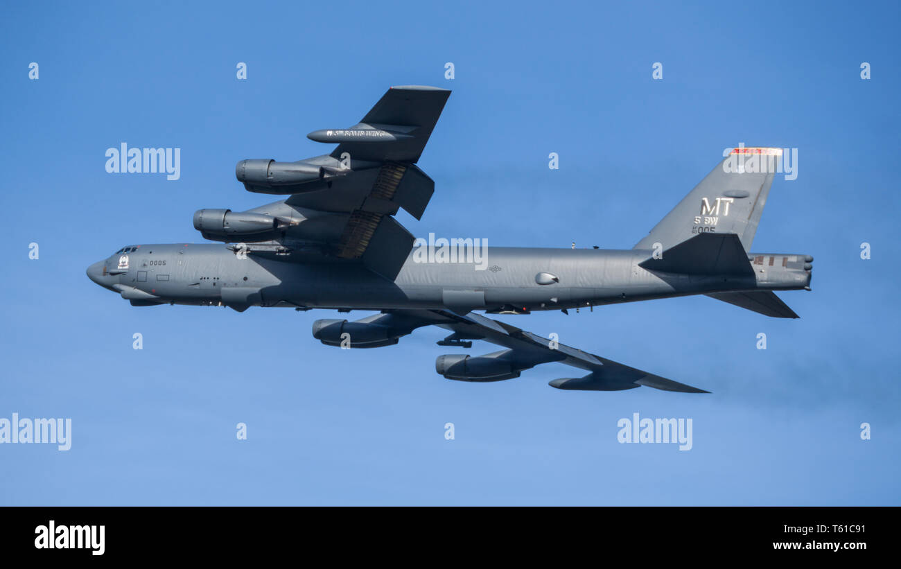 Boeing B-52H sur le déploiement de Fairford en Angleterre Banque D'Images