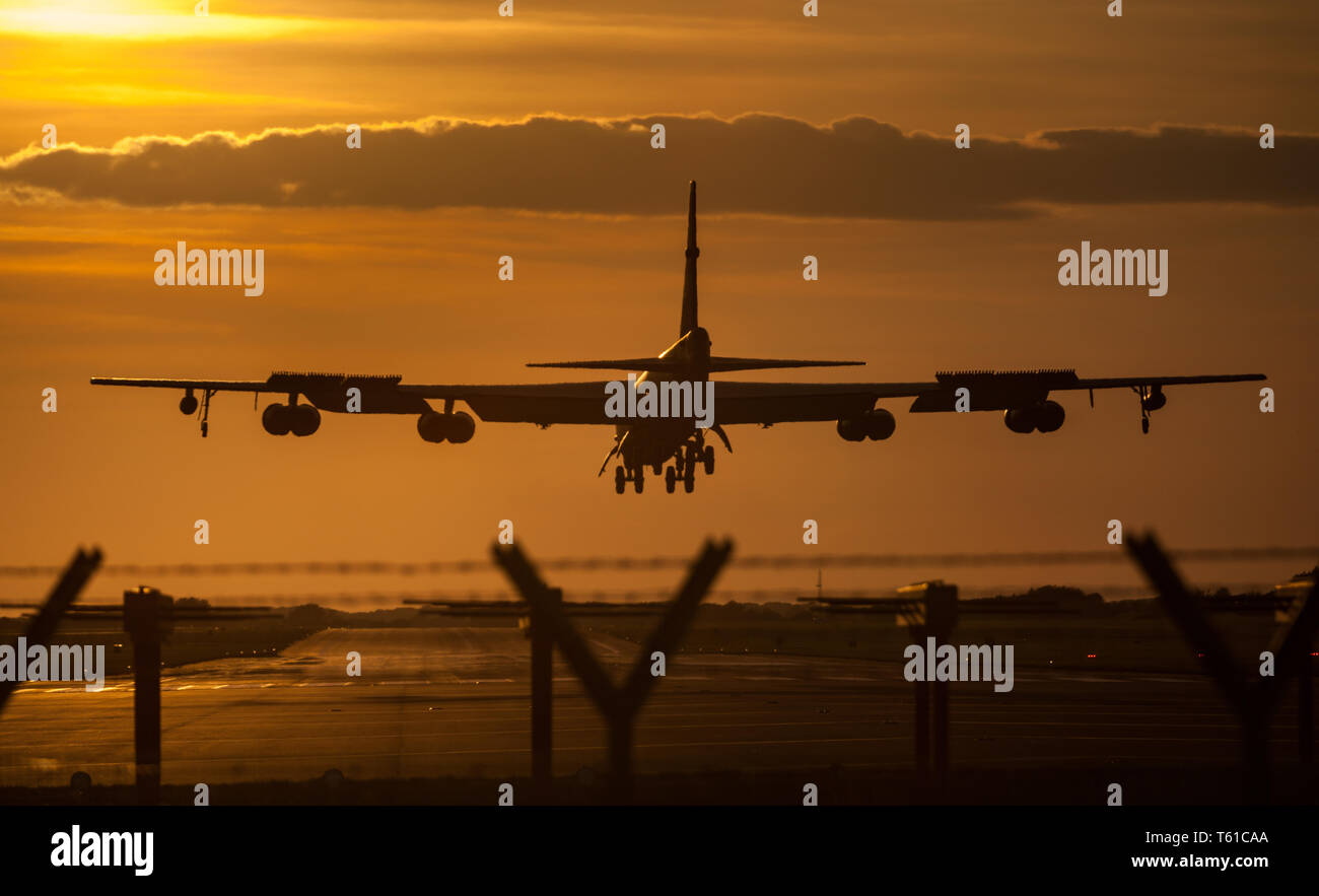 Boeing B-52H sur le déploiement de Fairford en Angleterre Banque D'Images