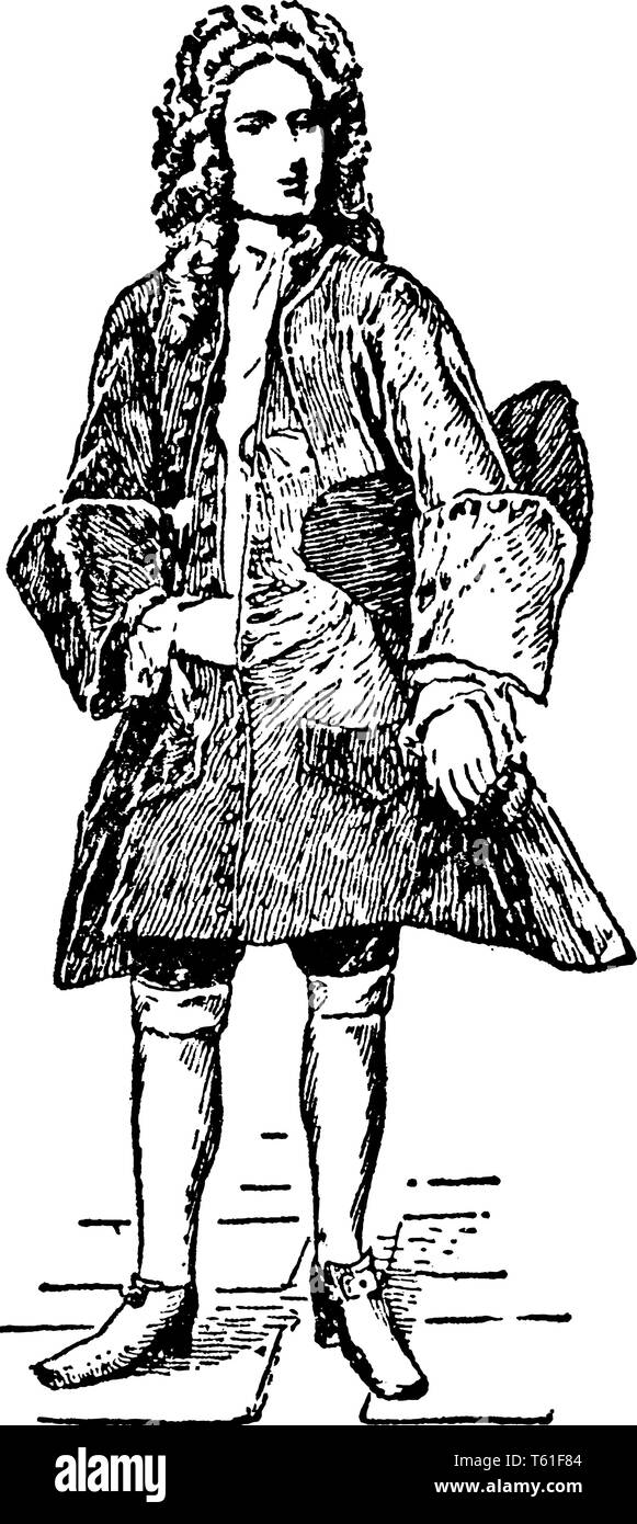 Un gentleman anglais, vintage dessin ou gravure illustration Illustration de Vecteur