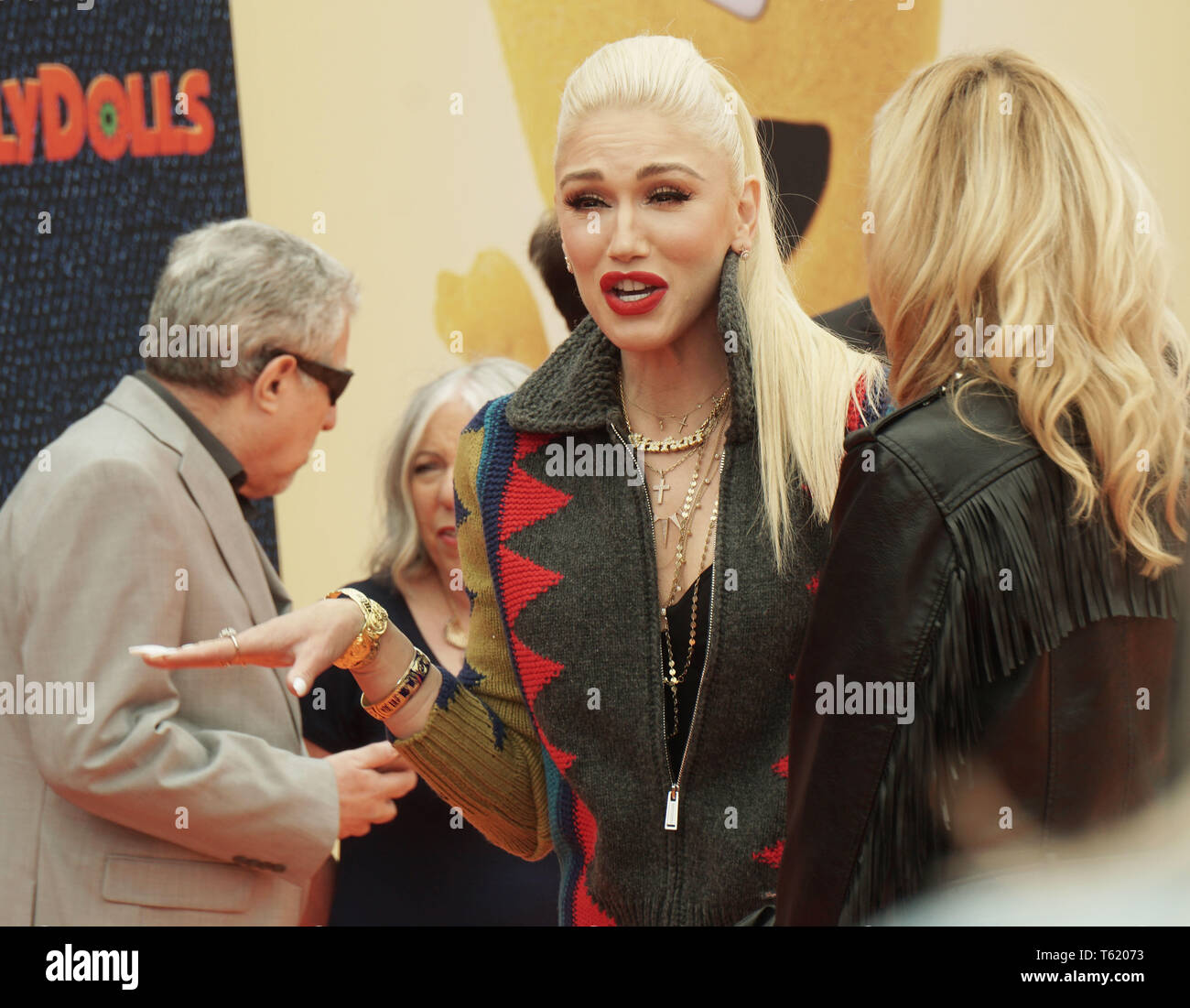 Un Gwen Stefani 061 assiste à la première mondiale de Films STX Ugly Dolls au Regal Cinemas L.A. Vivre le 27 avril 2019 à Los Angeles, Californie. Banque D'Images