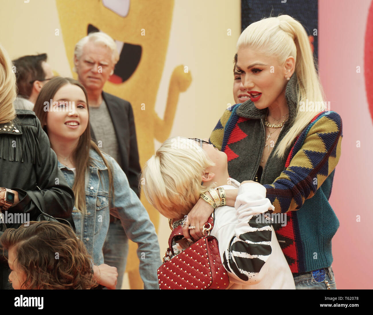 Un Gwen Stefani 063 assiste à la première mondiale de Films STX Ugly Dolls au Regal Cinemas L.A. Vivre le 27 avril 2019 à Los Angeles, Californie. Banque D'Images
