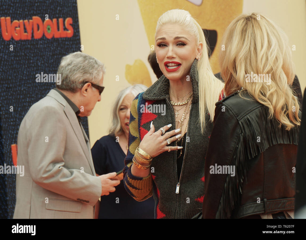Un Gwen Stefani assiste à la première mondiale de Films STX Ugly Dolls au Regal Cinemas L.A. Vivre le 27 avril 2019 à Los Angeles, Californie. Banque D'Images