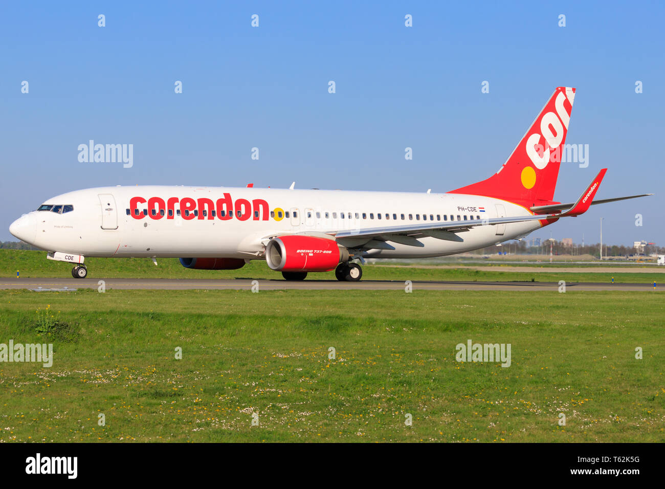 Amsterdam/Netherland Mai 01, 2019 : Boeing 737 de Corendon à l'aéroport d'Amsterdam Banque D'Images