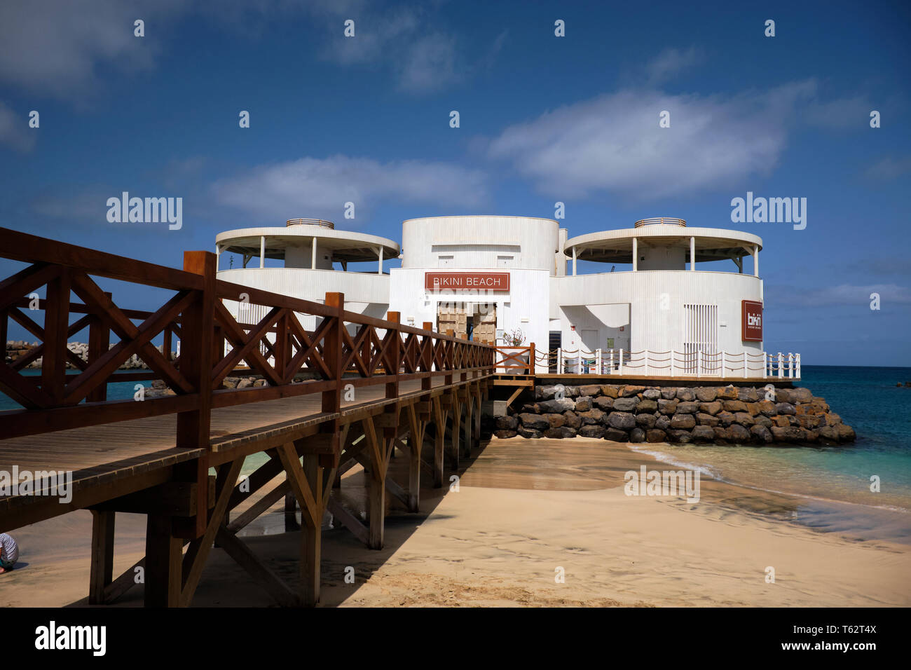 Bikini Beach Club, Santa Maria, île de Sal, Cap-Vert, Afrique Photo Stock -  Alamy