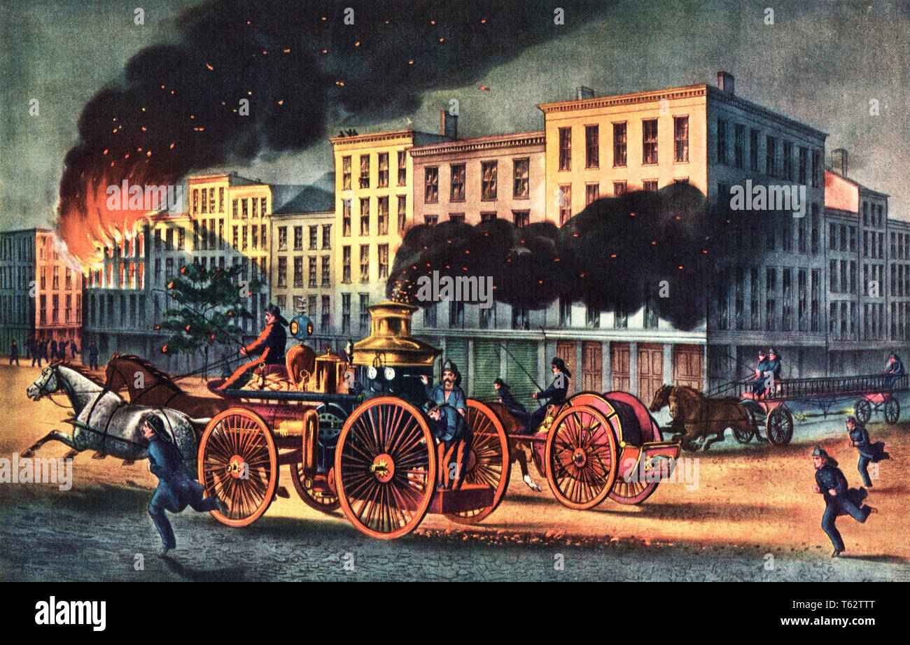 Années 1800 Années 1860 CURRIER & IVES GRAVURE LITHOGRAPHIE DE LA VIE D'UN pompier LE SYSTÈME METROPOLITAN NEW YORK CITY LINE-CUT - ka9179 CPC001 HARS, États-unis D'AMÉRIQUE LES HOMMES RISQUE DE TRANSPORT GRAVURE Années 1800 POMPIER MAMMIFÈRES CATASTROPHE COURAGE AVENTURE EXCITATION GOTHAM PUMPER LITHOGRAPHIE SPARKS PROFESSIONS NYC NEW YORK 1860s 1870s 1880s localités échapper à la RÉGION MÉTROPOLITAINE DE NEW YORK CITY CURRIER ET IVES CURRIER IVES FEUX TIRÉS PAR DES CHEVAUX MAMMAL BIG APPLE PRESSÉ Old Fashioned Banque D'Images