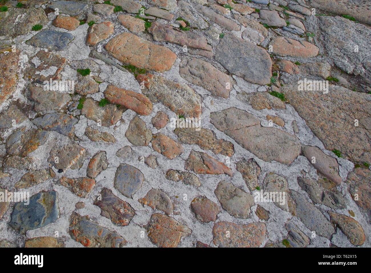 Pavage en pierre. Banque D'Images