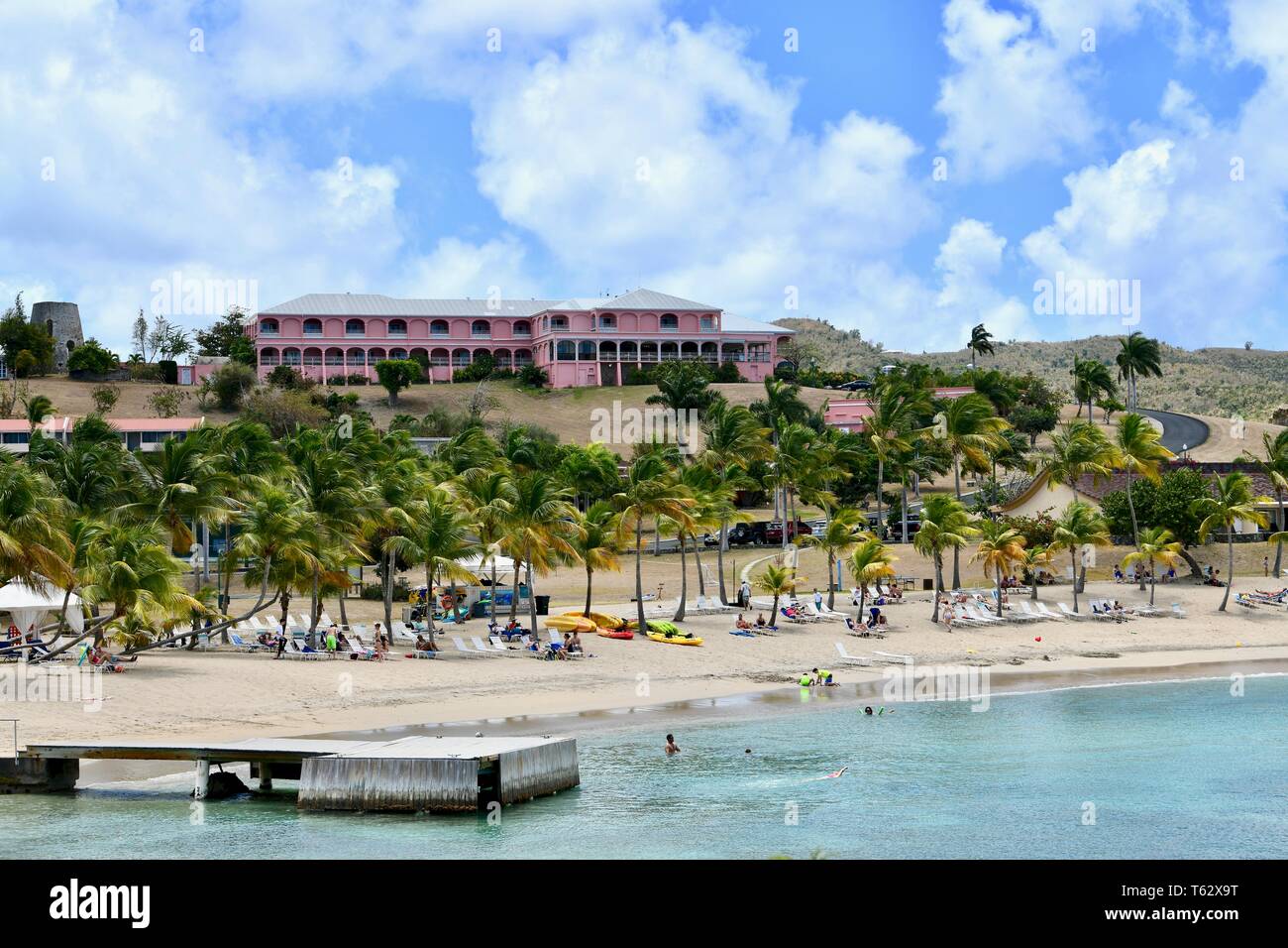 Le Buccaneer hotel resort sur l'île de Sainte-Croix, Îles Vierges Américaines Banque D'Images