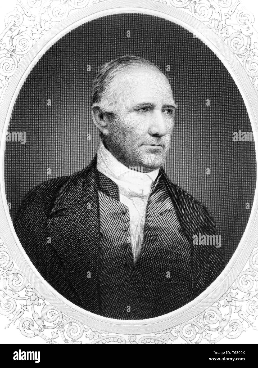 Années 1860, 1859 à 1861 PORTRAIT SAM HOUSTON GOUVERNEUR DU TEXAS USA - q53057 CPC001 HARS, sénateur Banque D'Images