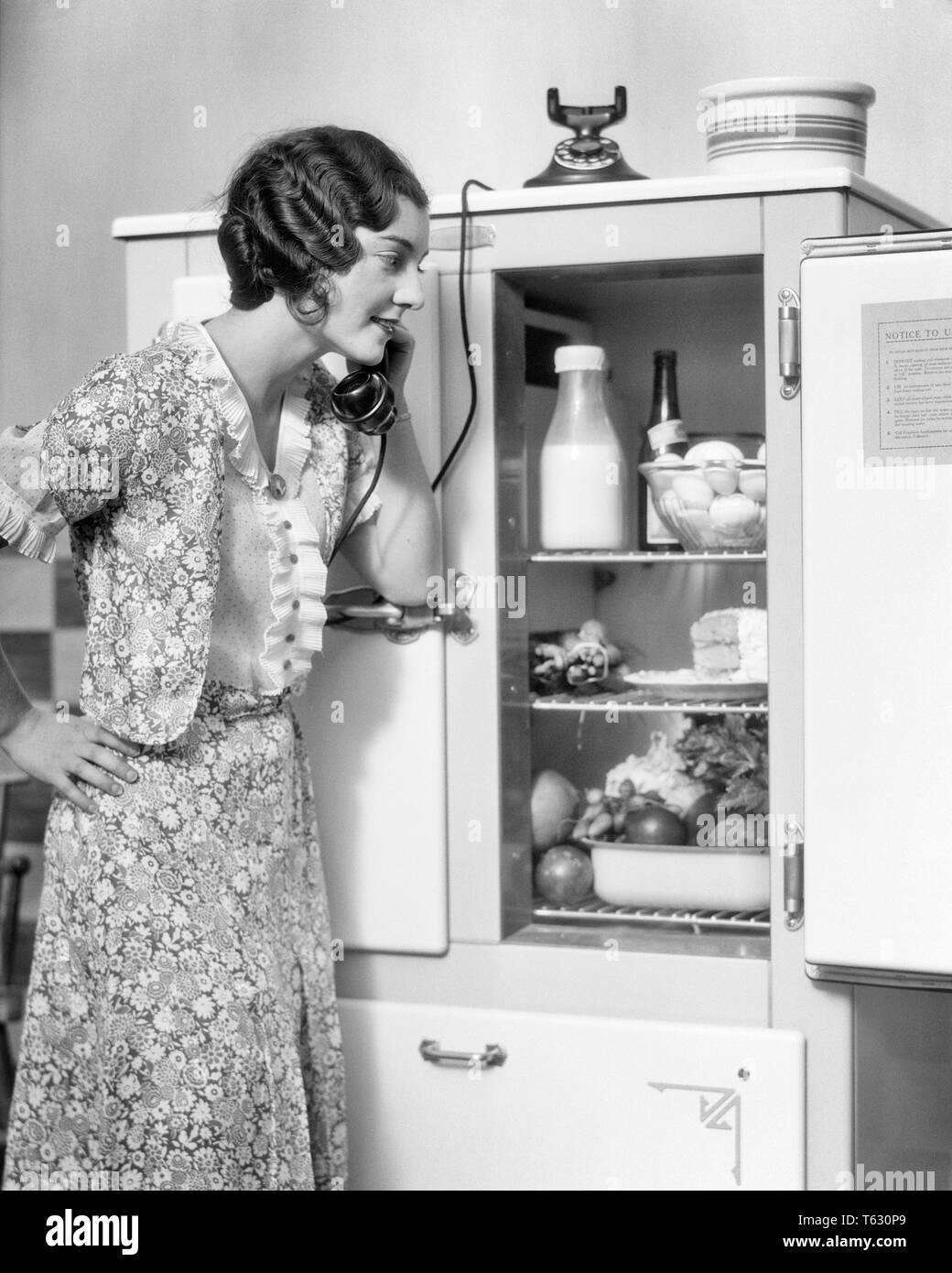 Woman 1920s kitchen Banque de photographies et d'images à haute résolution  - Alamy