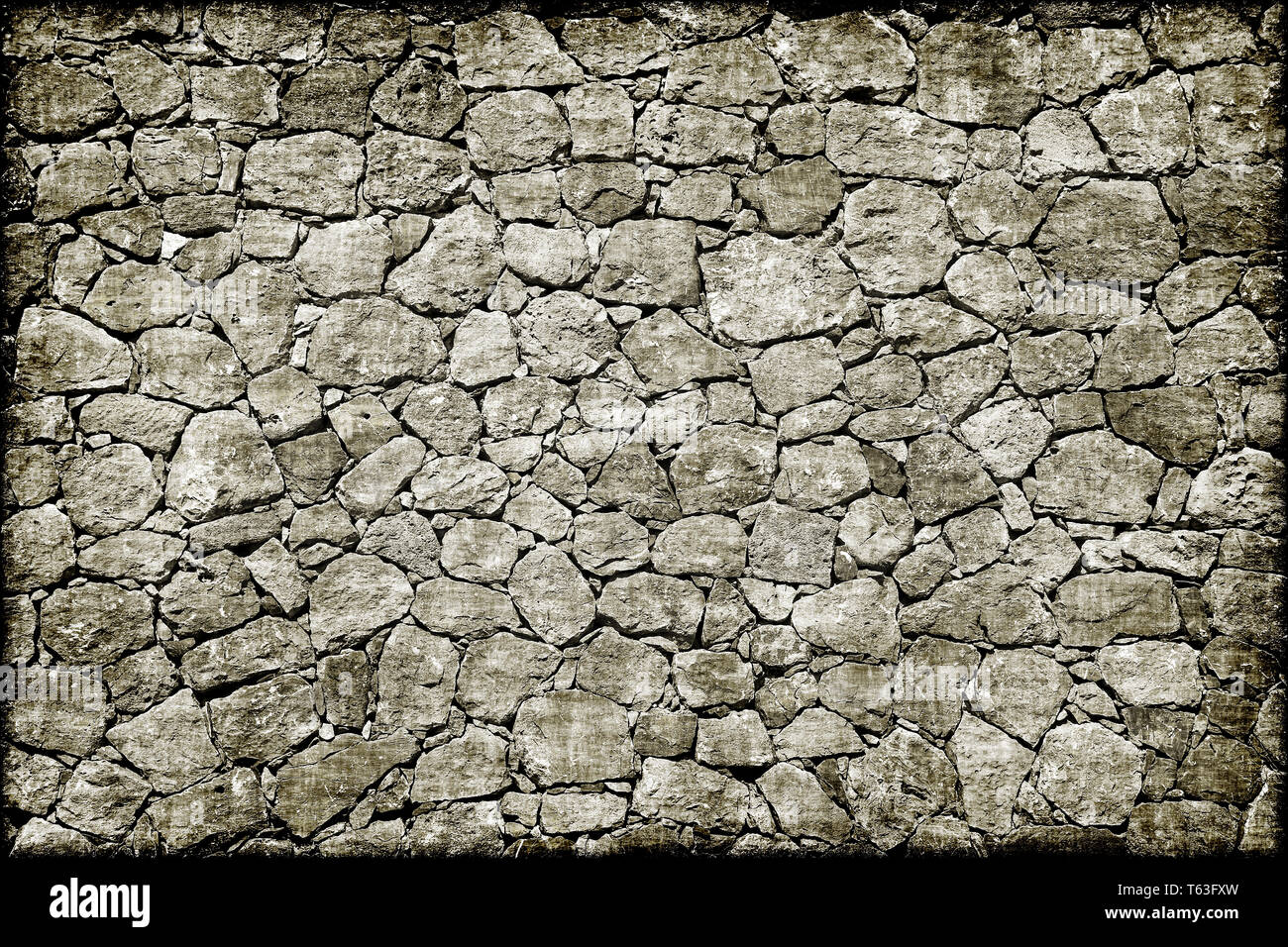 Grunge texture de vieux mur de pierre Banque D'Images