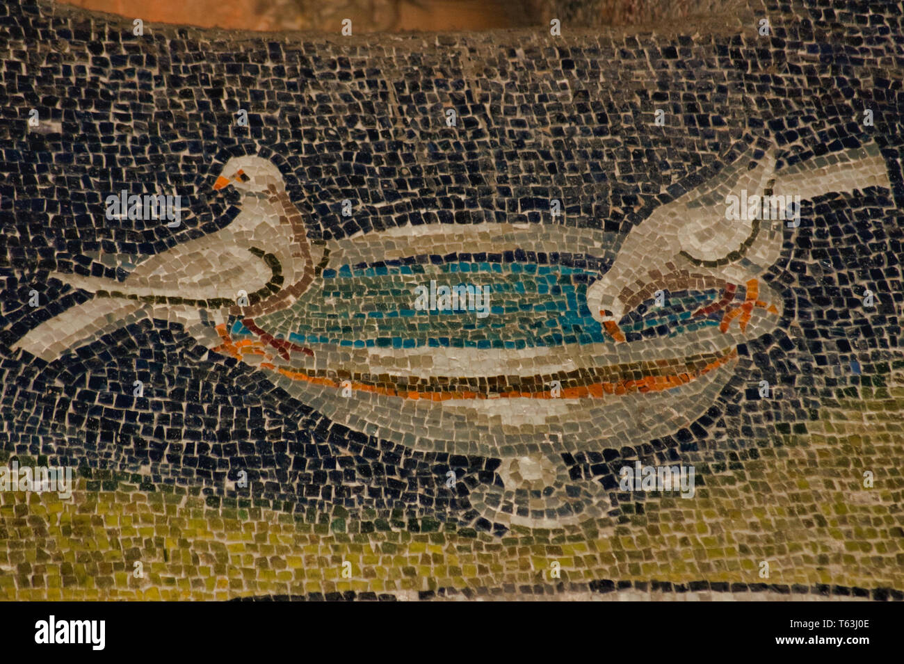 Mosaïque Colombe Avec Cadre - Décoration Murale Art Religieux