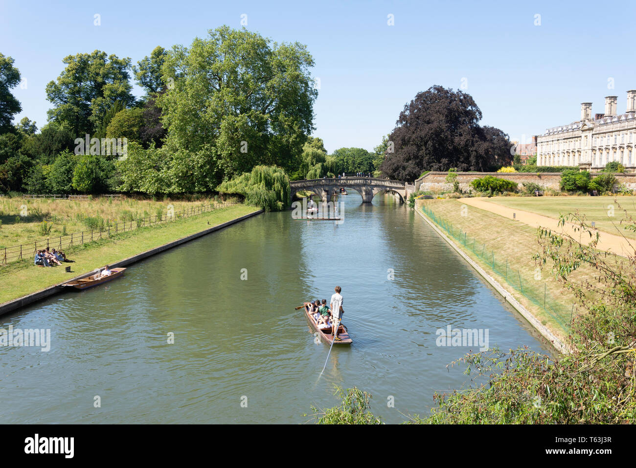 Plates sur la rivière Cam, Cambridge, Cambridgeshire, Angleterre, Royaume-Uni Banque D'Images