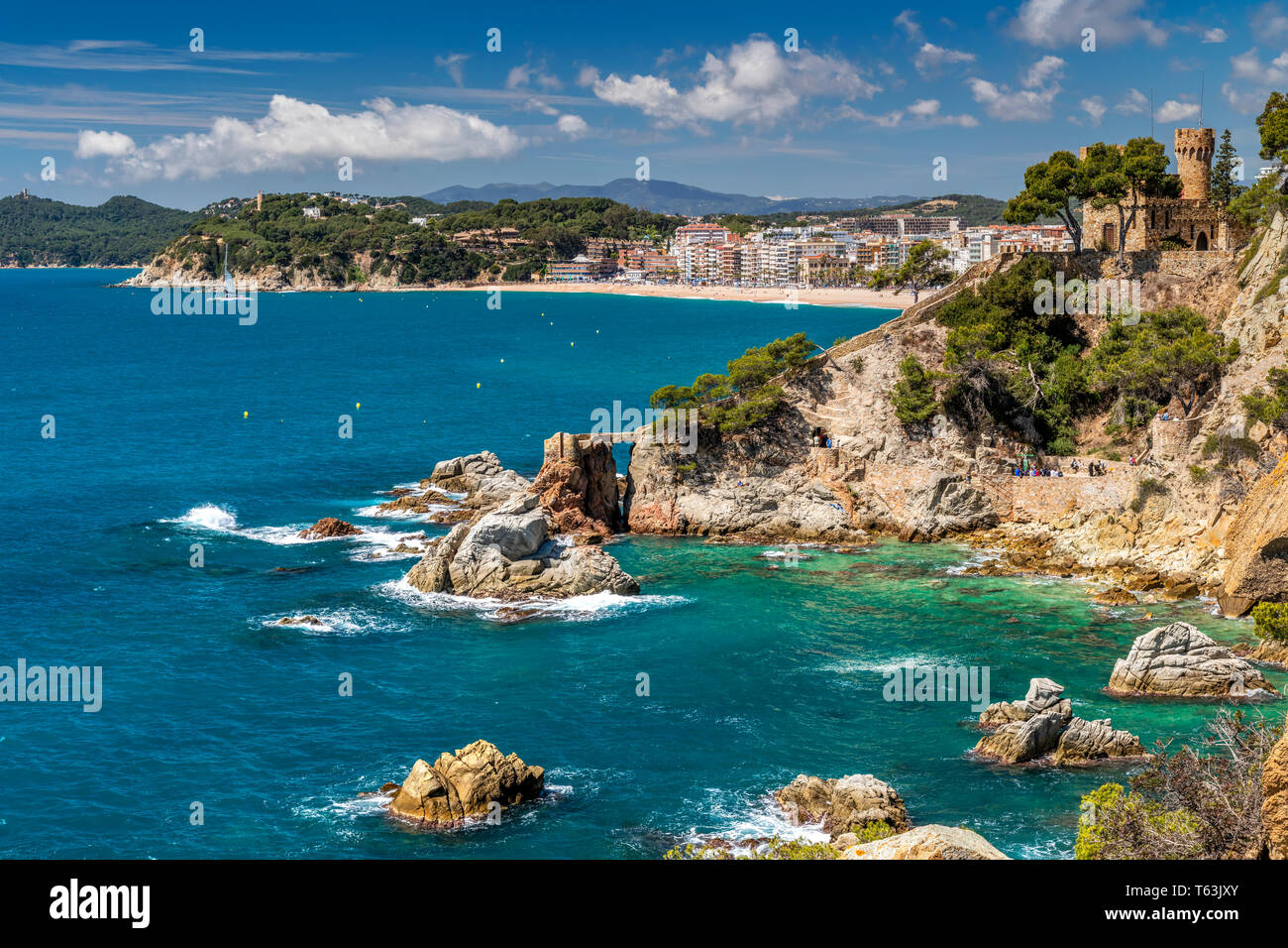 Lloret de Mar, Costa Brava, Catalogne, Espagne Banque D'Images