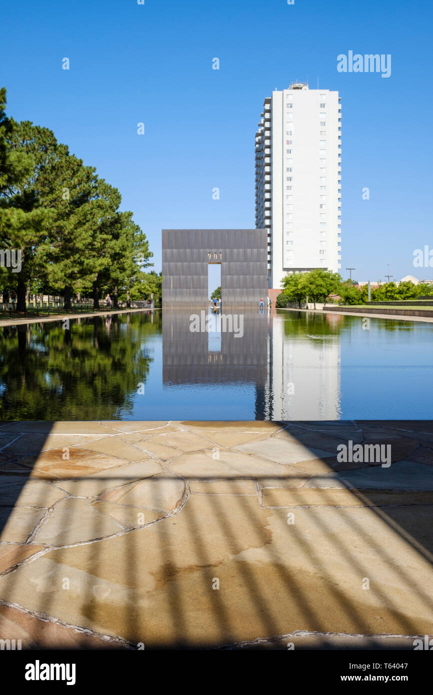 L'Oklahoma City National Memorial tous ceux qui ont été touchés par la bombe d'Oklahoma City le 19 avril 1995, USA Banque D'Images