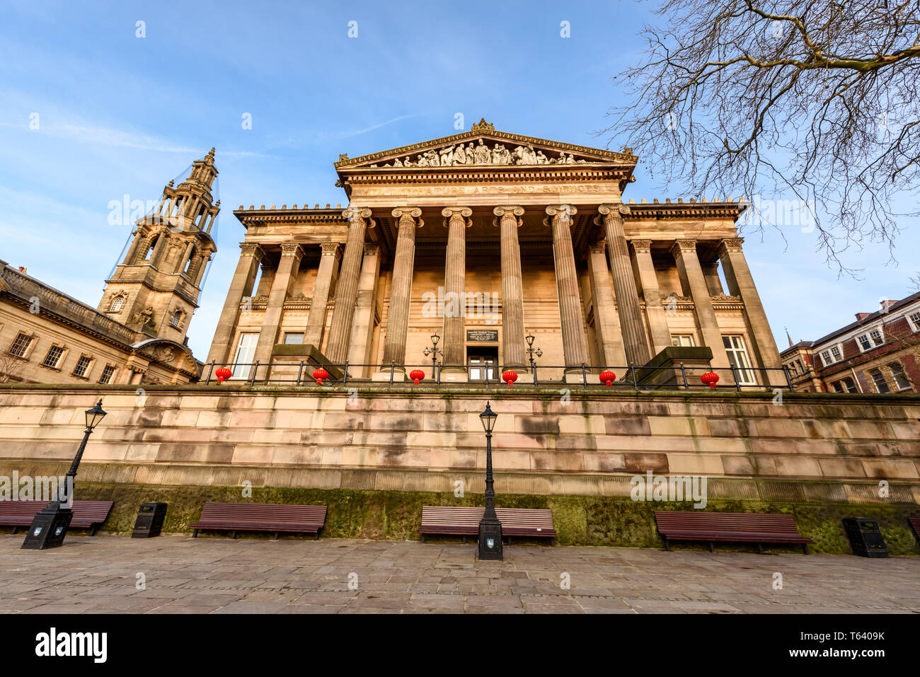 Le Musée, Galerie d'Art Harris & Preston Free Public Library est un élève de I-museum building à Preston. Fondée par Edmund Harris en 1877 Banque D'Images