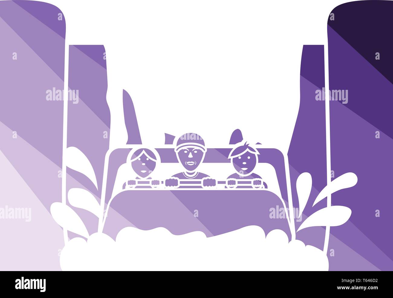 L'icône de l'eau en bateau. Télévision couleur design. Vector illustration. Illustration de Vecteur