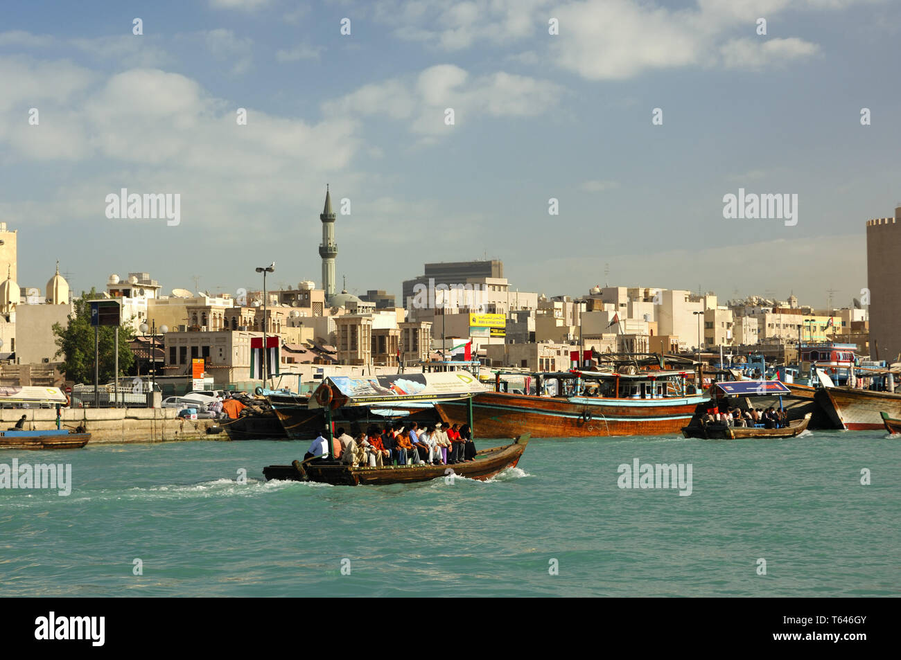 La crique de Dubaï, Dubaï Banque D'Images
