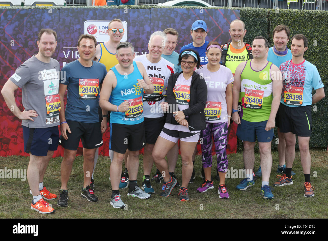 MP's à la Vierge Argent Marathon de Londres 2019 Banque D'Images