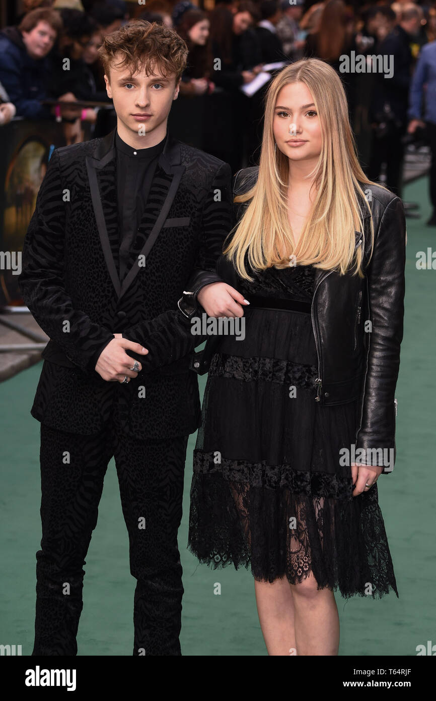 Londres, Royaume-Uni. Apr 29, 2019. Londres, Royaume-Uni. 29 avril 2019 : arrivée de la Ty Tennant "tolkien" première mondiale au Curzon Mayfair, Londres. Photo : Steve Sav/Featureflash Crédit : Paul Smith/Alamy Live News Banque D'Images