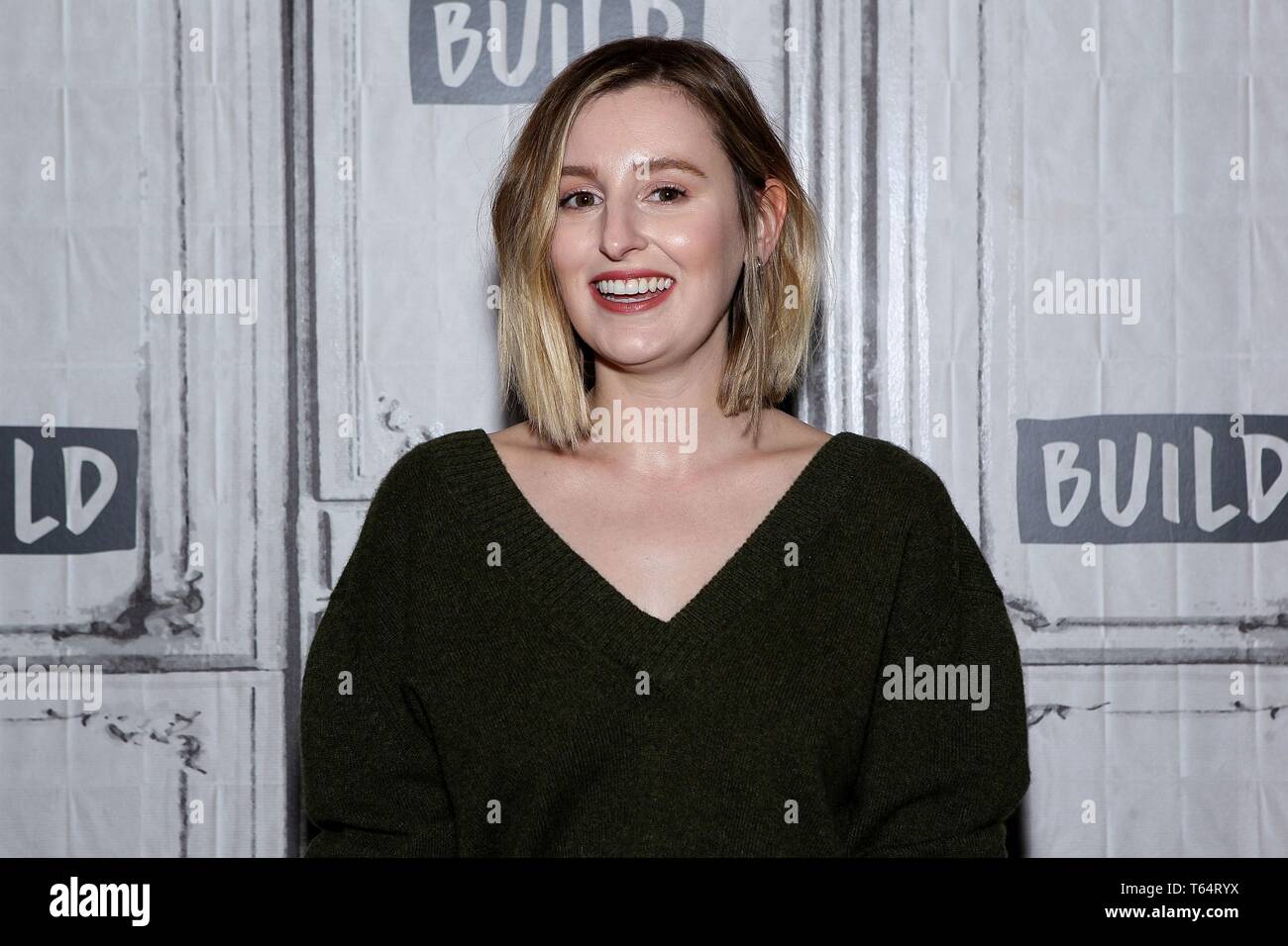 Laura Carmichael à l'intérieur pour construire AOL Celebrity Series Candids - SUN, AOL Construire Series, New York, NY Le 29 avril 2019. Photo par : Steve Mack/Everett Collection Banque D'Images