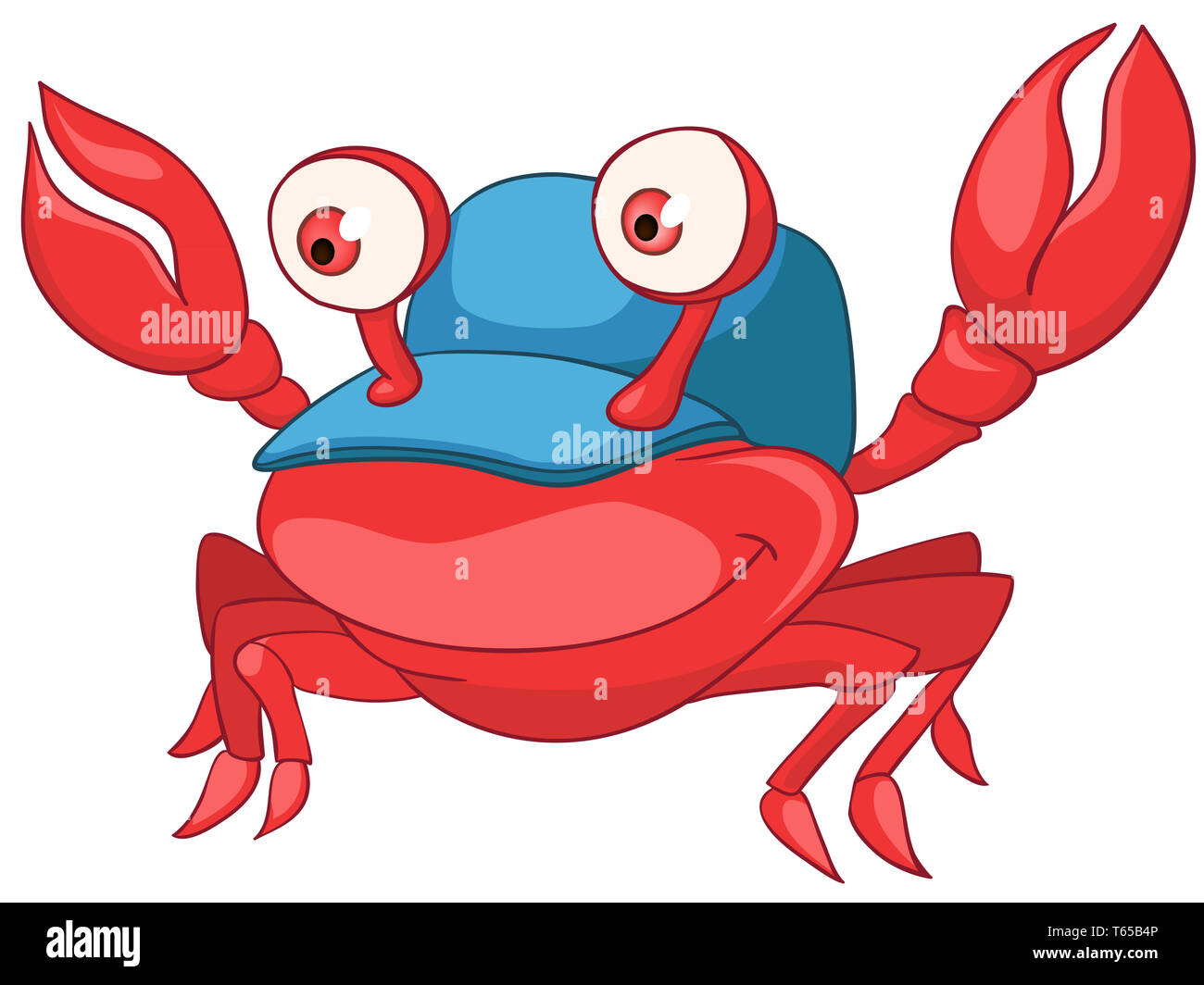 Personnage de crabe Banque D'Images