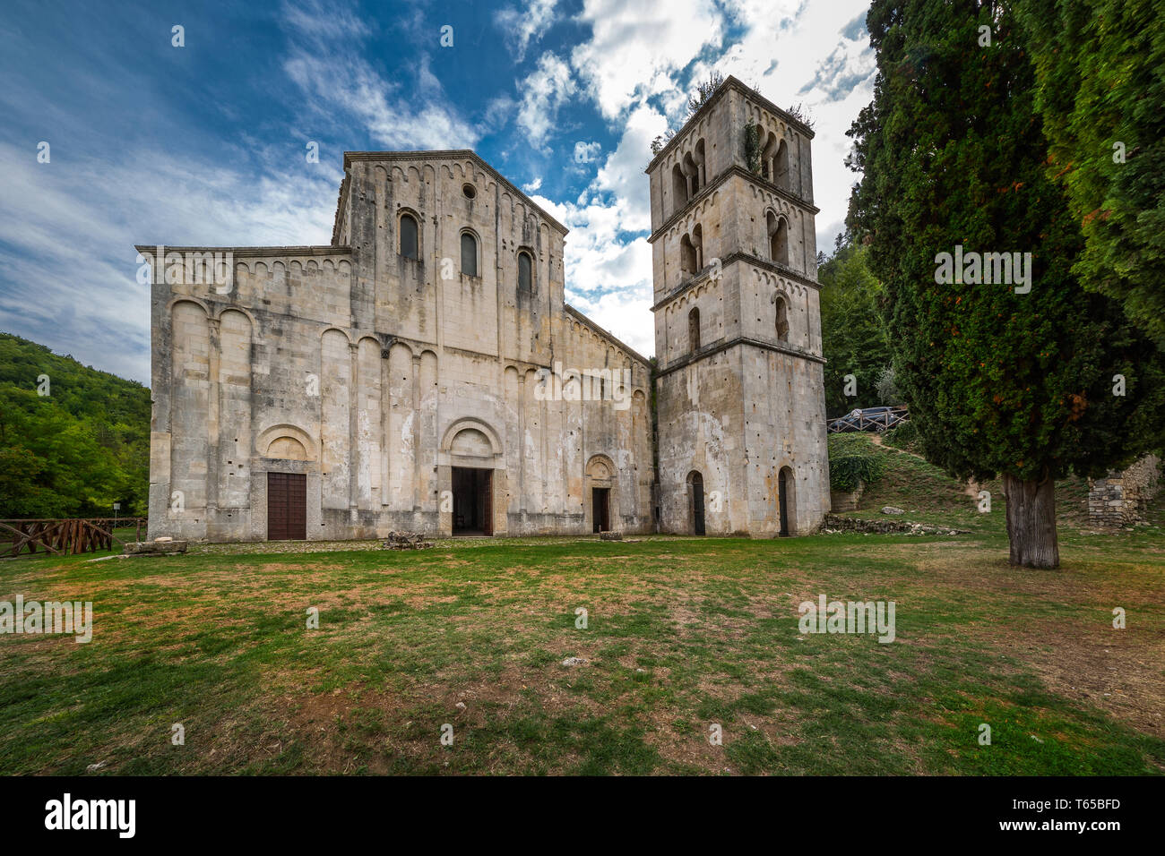 San Liberatore, église médiévale. Serramonacesca, province de pescara. Abruzzes, Italie Banque D'Images