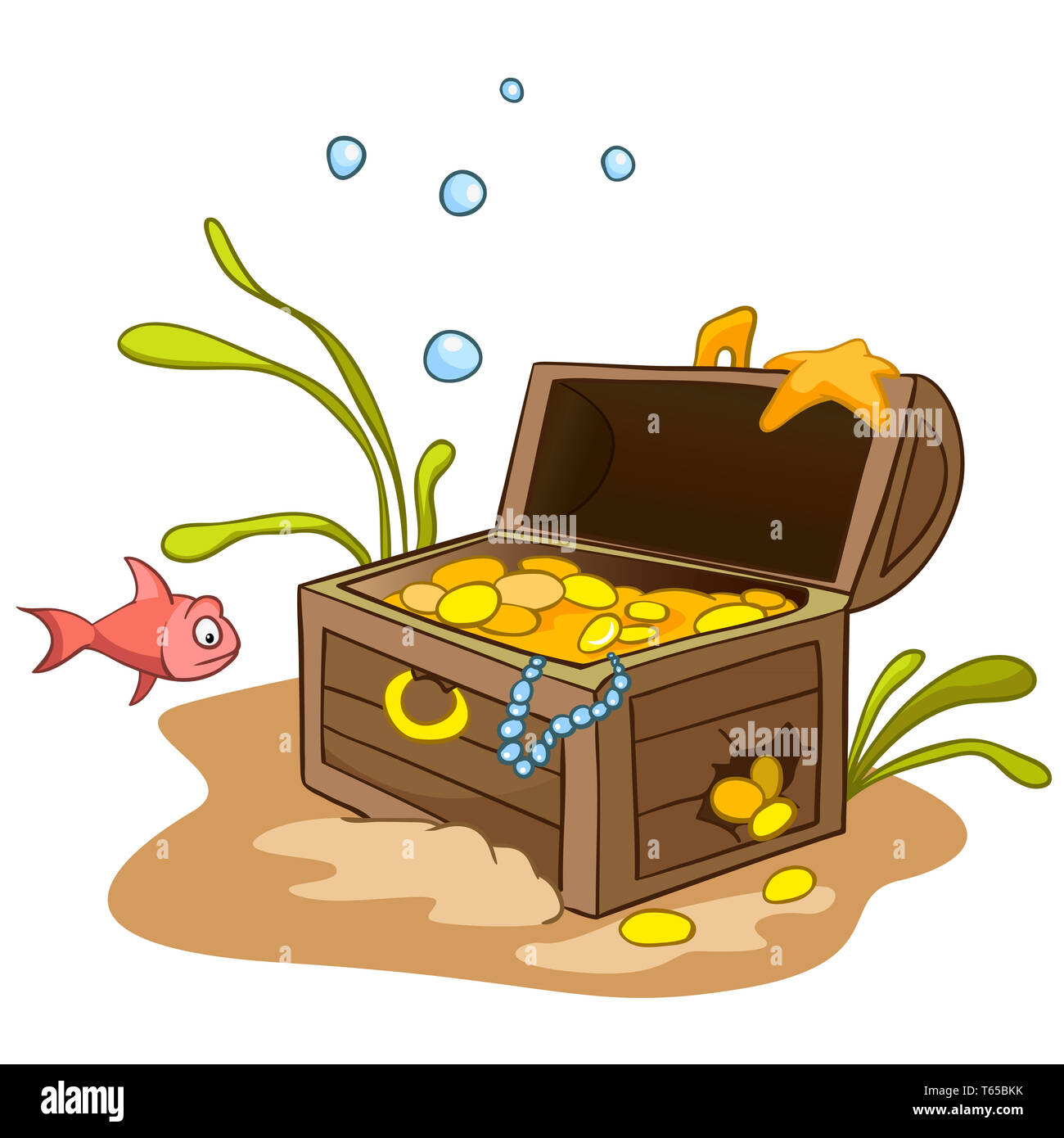 Cartoon Underwater Banque D'Images