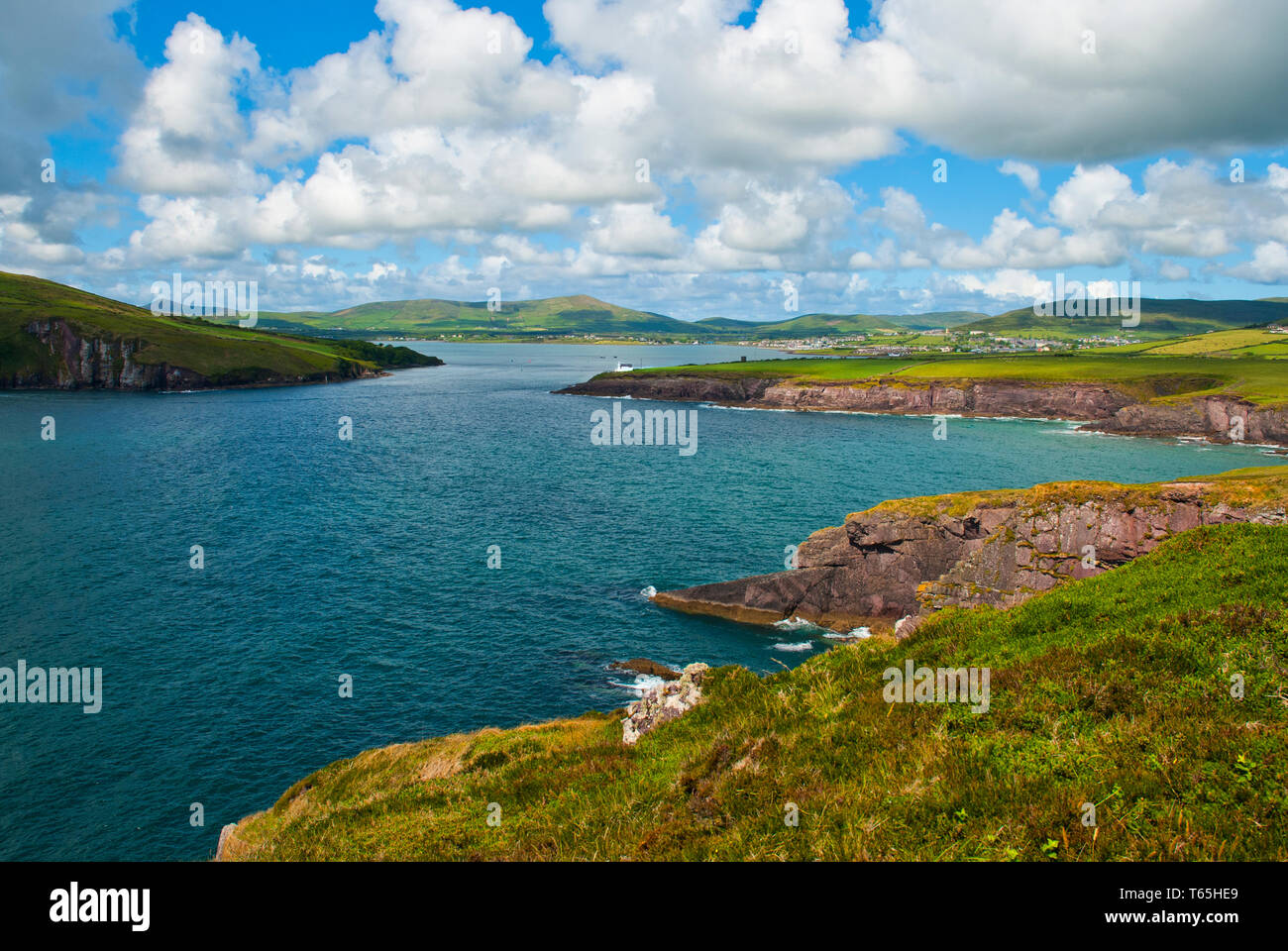 Falaises de nuages dans le sud de l'Irlande Banque D'Images