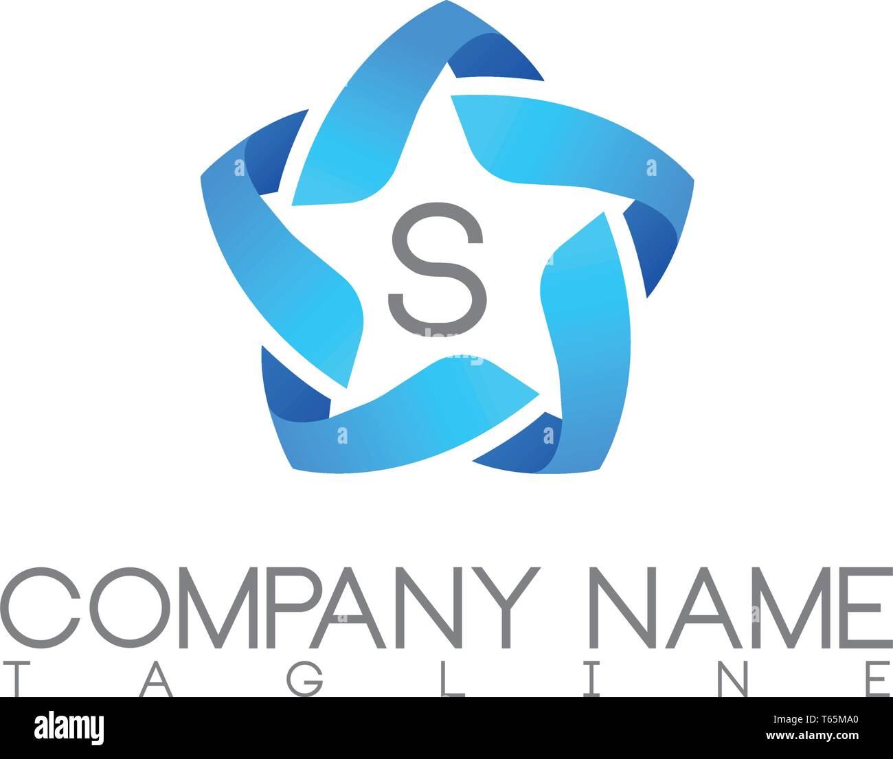 LOGO MODERNE LETTRE S Illustration de Vecteur