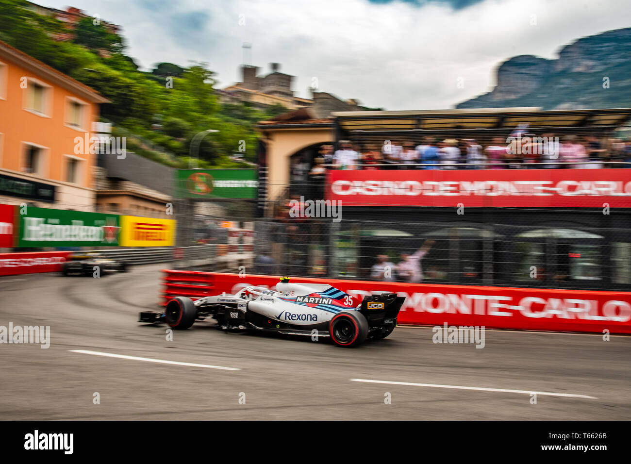 Monte Carlo / Monaco - 05/27/2018 - # 35 Sergey SIROTKIN (RUS) dans sa Williams FW41 au cours de la Monaco GP Banque D'Images