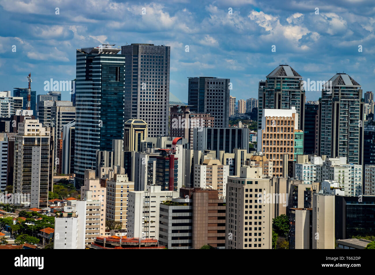 Plus grandes villes au monde. Ville de Sao Paulo, Brésil Amérique du Sud. Banque D'Images