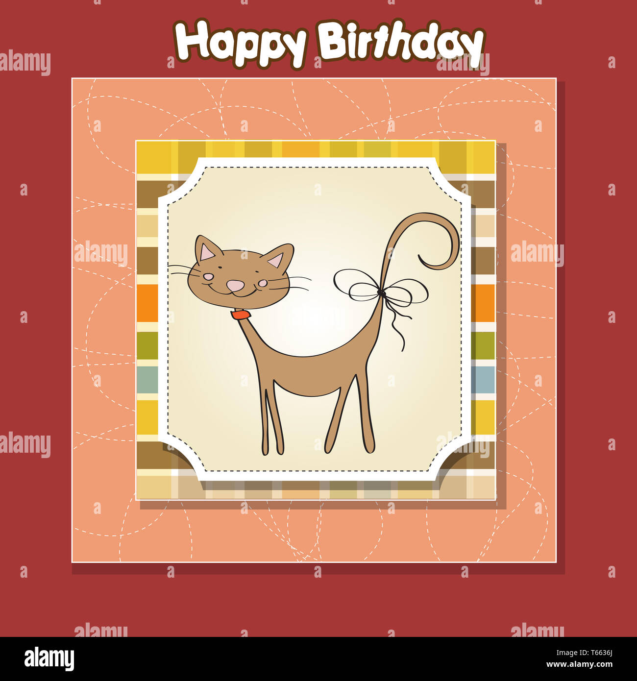 Carte D Anniversaire Avec Chat Drole Photo Stock Alamy Carte D Anniversaire Avec Chat Drole Photo Stock Alamy