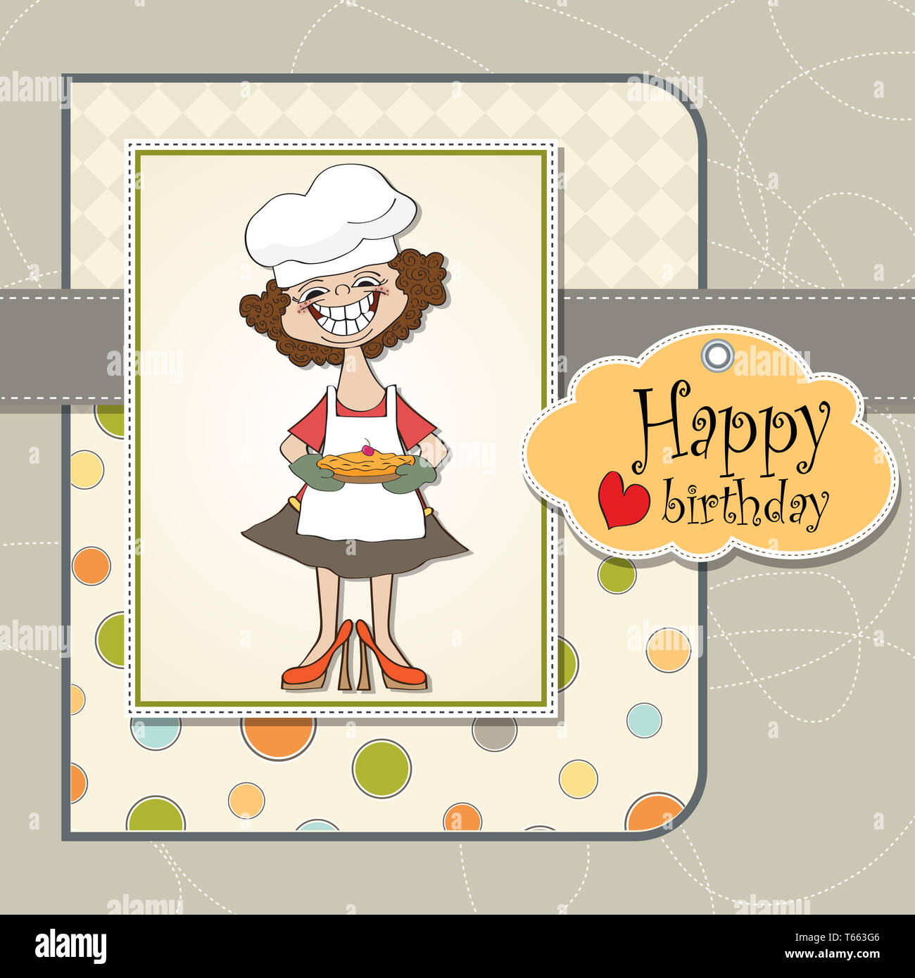 Carte De Souhaits D Anniversaire Drole Avec Femme Et Pie Photo Stock Alamy Carte De Souhaits D Anniversaire Drole Avec Femme Et Pie Photo Stock Alamy