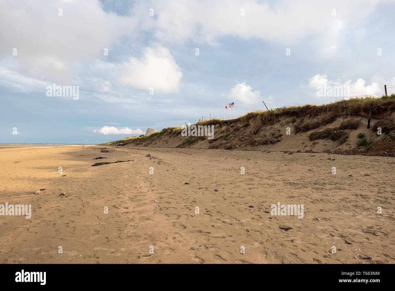 Utah Beach, Normandie, France - 16 août 2018 : l'Utah Beach D-Day Museum et un mémorial de la Marine américaine, Normandie, France Banque D'Images