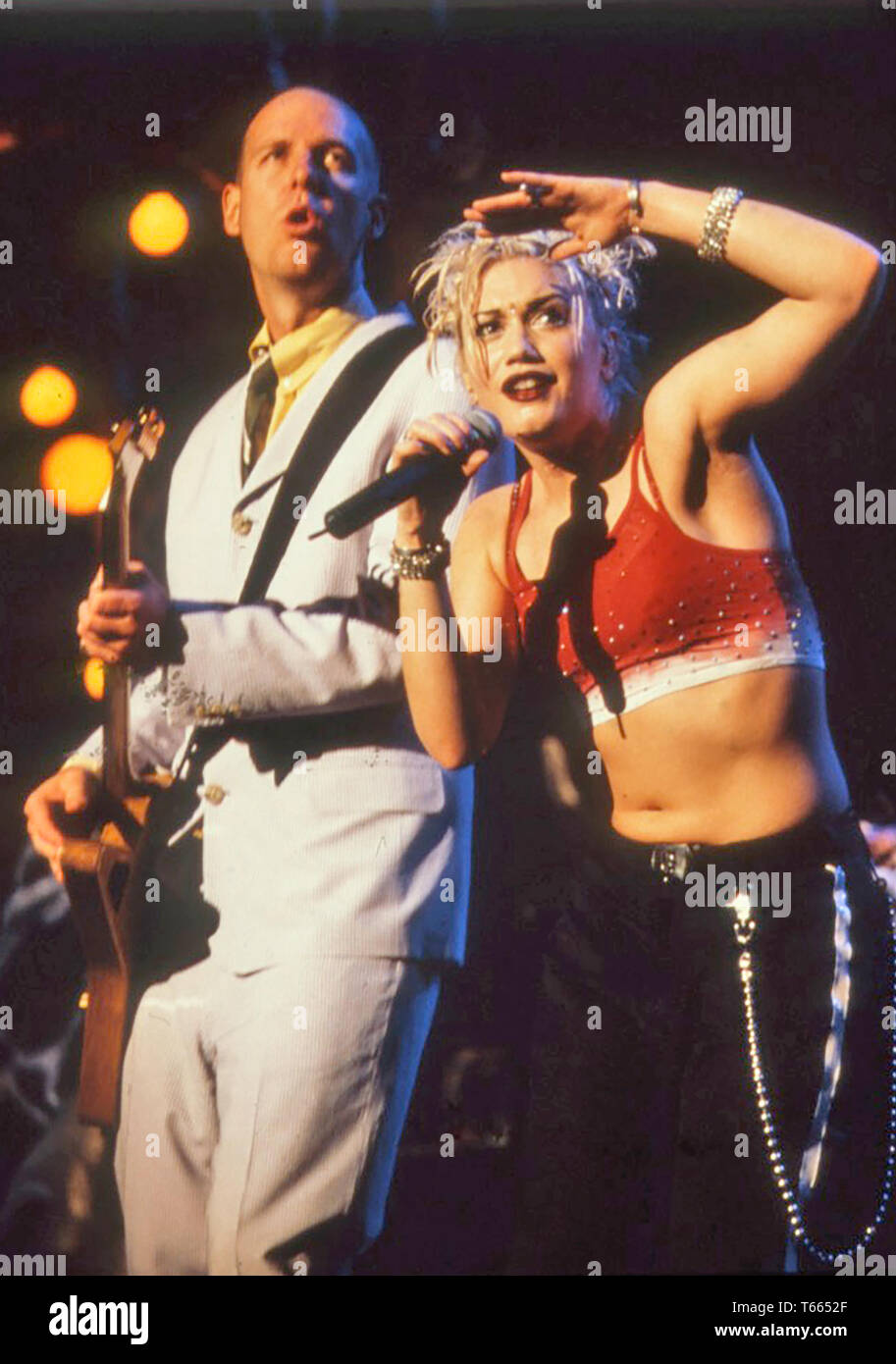 Pas de doute le groupe de rock américain avec Gwen Stefani en 1996 Banque D'Images