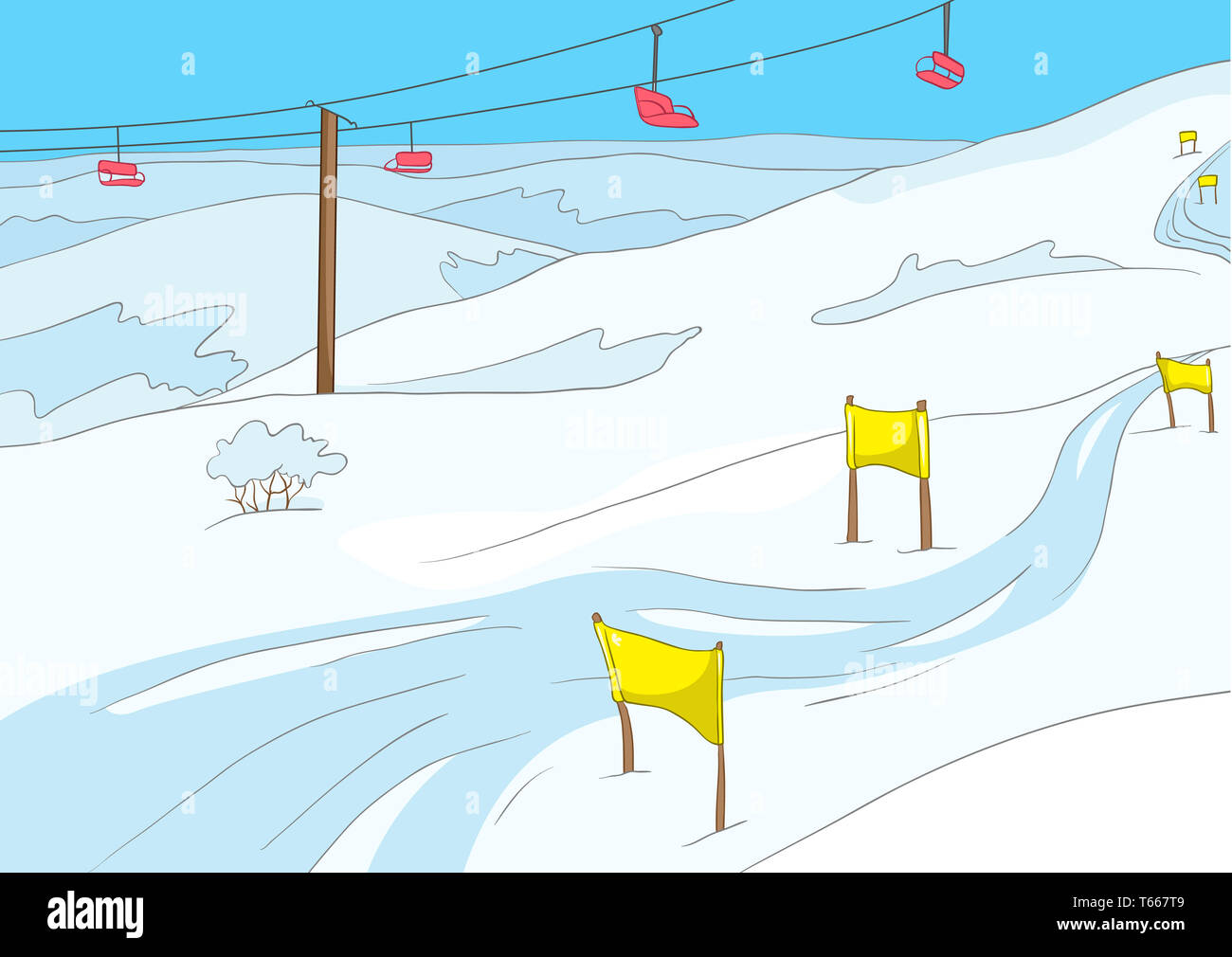 Station de ski Banque D'Images