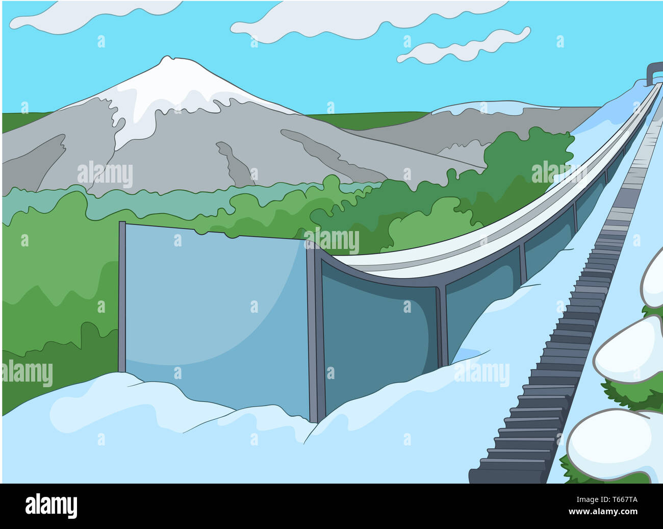 Station de ski Banque D'Images