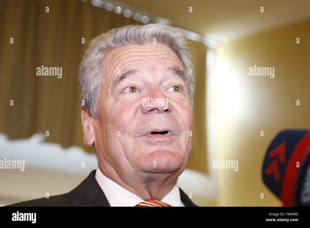 Joachin Gauck, le Président allemand, votes, à Berlin. Banque D'Images