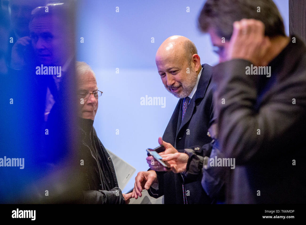 Pdg de Goldman Sachs Lloyd Blankfein, lors du Forum économique mondial de Davos Banque D'Images