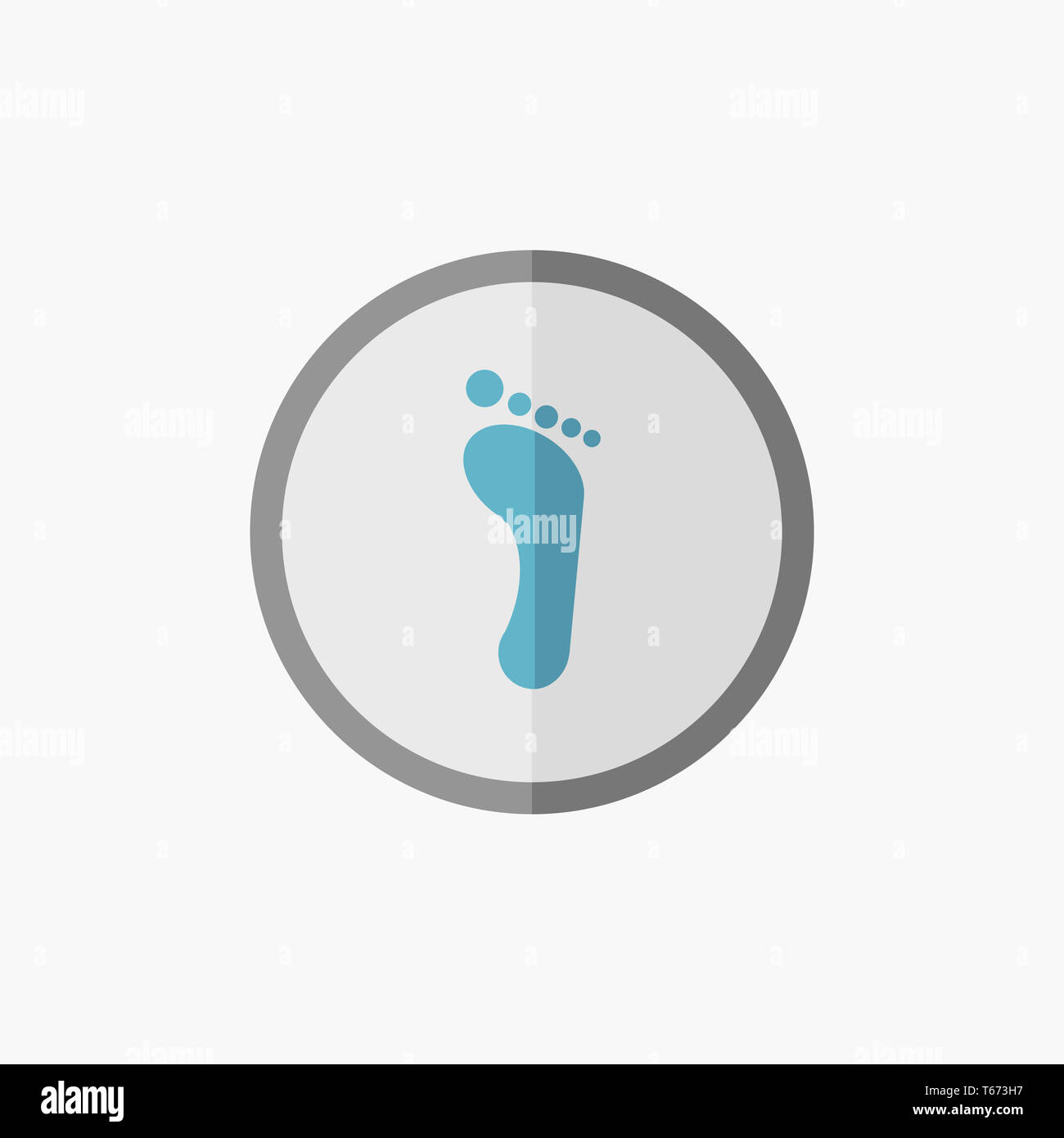 Icône de pied Banque d'images détourées - Alamy